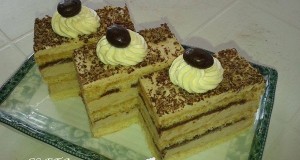 Mogyorós cappuccino szelet Eta módra