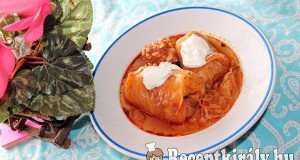 Paradicsomos töltött káposzta gerslivel