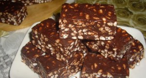 Puffasztott rizses csokis szelet