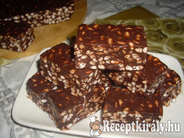 Puffasztott rizses csokis szelet