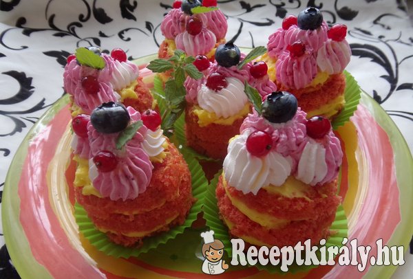 Céklás vörösbársony mini torta