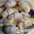 Foszlós csíkos kifli mogyorókrémmel töltve
