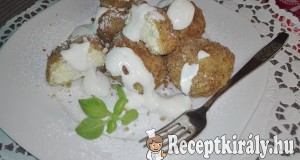 Túrótöltelékes gombóc