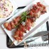 Baconbe tekert zöldfűszeres csirkemáj