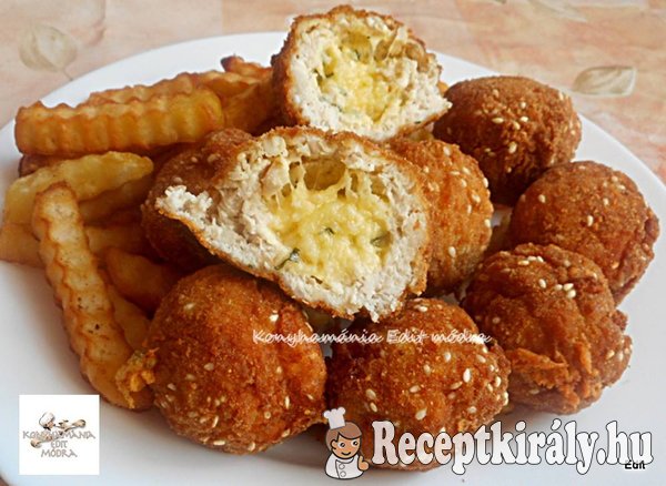 Kijevi szezámmagos csirkegolyó