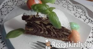 Zebra torta Erzsike konyhájából
