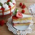 Túrókrém torta eperrel