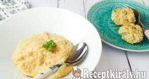 Sárgaborsó főzelék káposztás köles fasírttal