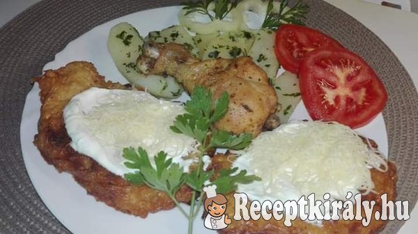 Sült csirkecomb cukkinis burgonyatócsnival