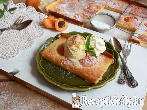 Vaníliás sárgabarackos pite