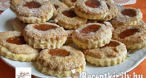 Lekváros linzer dióhabbal