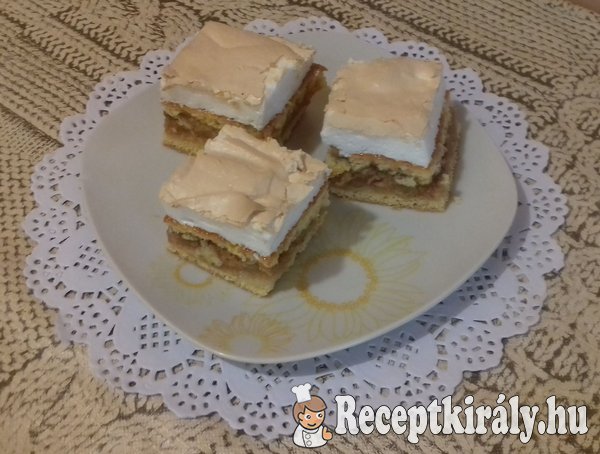 Habcsókos fahéjas almás béles