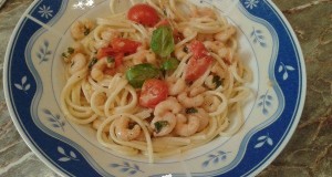 Garnélás spagetti