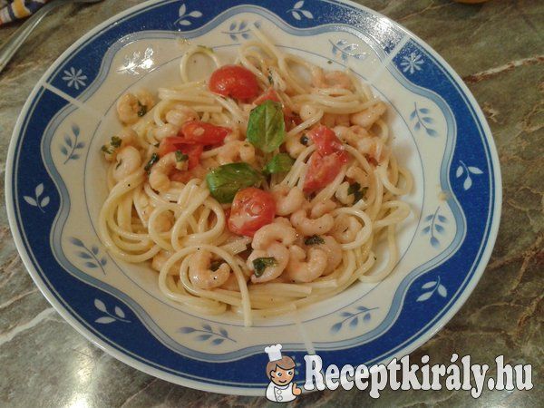 Garnélás spagetti