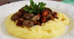 Szalonnás-hagymás kacsamáj