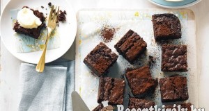 Csokoládés brownie mascarpones krémmel