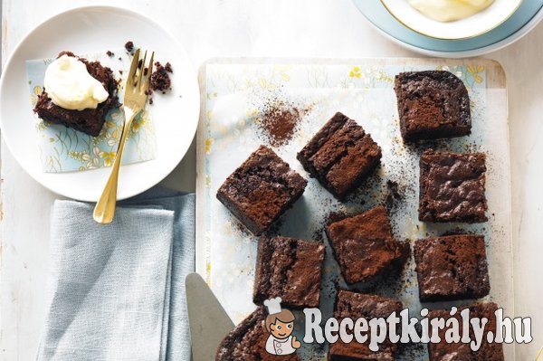 Csokoládés brownie mascarpones krémmel