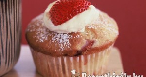 Epres-joghurtos muffin