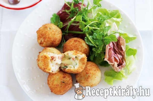 Fűszeres baconos sajtgolyók