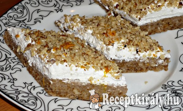 Habos-diós szelet