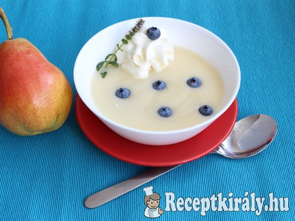 Vaníliás körte krémleves