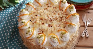 Narancsos vaníliakrémes torta