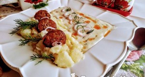 Kapros tökfőzelék füstölt kolbásszal