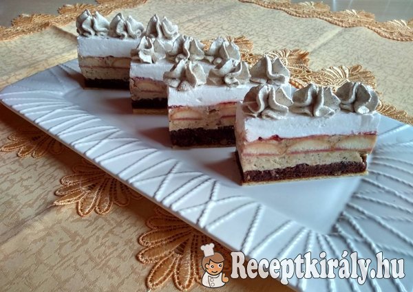 Kávés-diós szelet