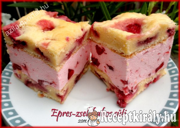 Epres-zseléhabos sütemény