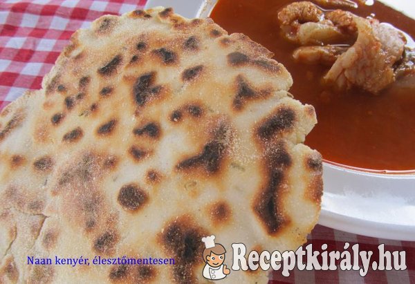 Glutén és élesztőmentes naan kenyér