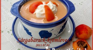 Sárgabarack-krémleves