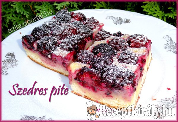 Szedres pite Alíz konyhájából