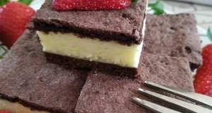 Vaníliás, tejfölös kakaós linzer